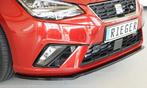Voorspoiler Seat Ibiza (FR) KJ 2017-... Zwart Glans Rieger, Auto-onderdelen, Ophalen of Verzenden, Nieuw