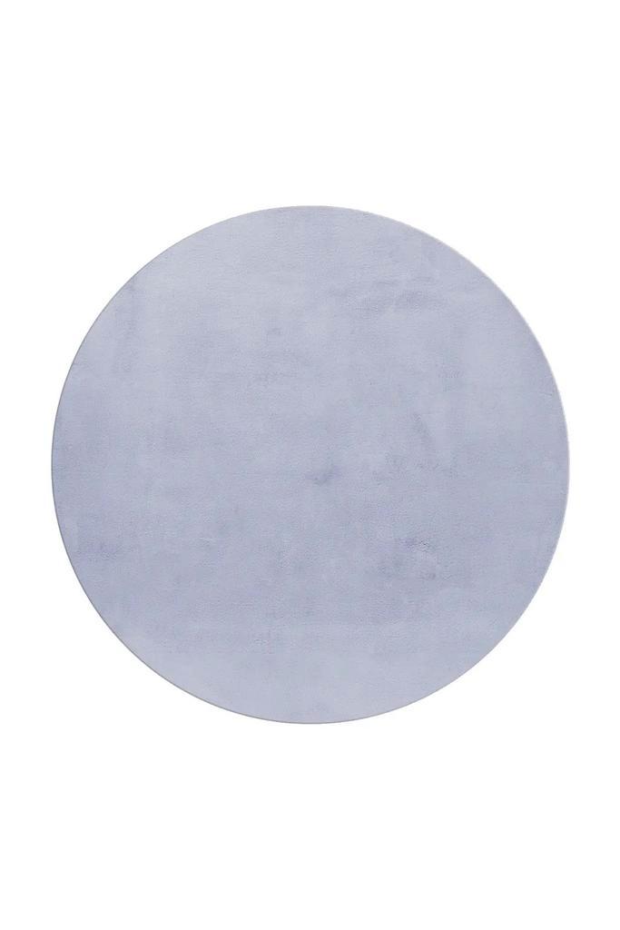 Rond Hoogpolig Vloerkleed | Pouffy | Zilver | 160x160 cm, Huis en Inrichting, Stoffering | Tapijten en Kleden, Verzenden