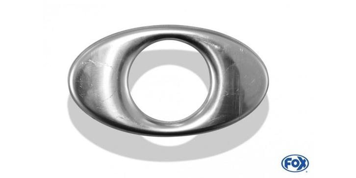 FOX Afdekking voor eindpijp ovaal 160x90mm - gat: 63mm, Auto-onderdelen, Uitlaatsystemen, Nieuw, Verzenden