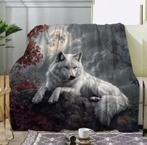 Wolf - Maan - Warme deken voor thuis, Sieraden, Tassen en Uiterlijk, Tassen | Damestassen, Verzenden, Nieuw