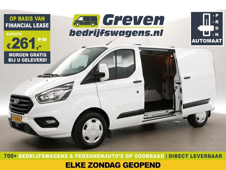 Ford Transit Custom 2.0 TDCI L2H1 Automaat Airco Cruise Cam, Auto's, Bestelauto's, Te koop, Automaat, Financial lease, Diesel
