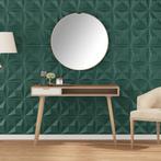 vidaXL 12 st Wandpanelen origami 3 m² 50x50 cm XPS groen, Doe-het-zelf en Verbouw, Platen en Panelen, Verzenden, Nieuw