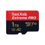 SanDisk Extreme Pro MicroSDXC 1TB 200MB/s A2 V30 + SD, Audio, Tv en Foto, Fotografie | Geheugenkaarten, Nieuw, Overige merken