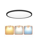 LED Plafondlamp NIVERA CIRCLE 12W Zwart - IP54 - 3CCT 300..., Ophalen of Verzenden, Nieuw