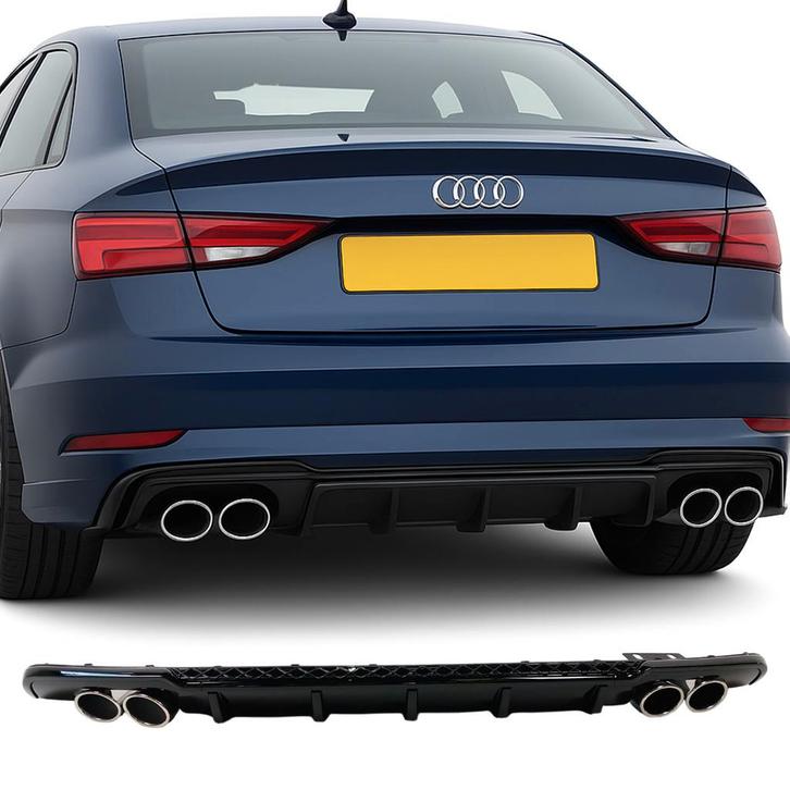 Diffuser | Audi | A3 Facelift | 4D. Sedan | 8V 2016-2020 | S, Auto-onderdelen, Carrosserie en Plaatwerk, Nieuw, Audi, Verzenden
