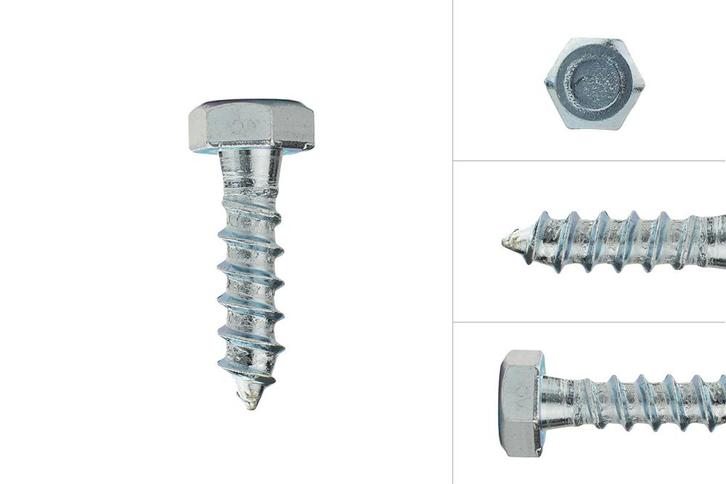 Wovar - Houtdraadbouten, Vanaf €0,80, Doe-het-zelf en Verbouw, IJzerwaren en Bevestigingsmiddelen, Verzenden