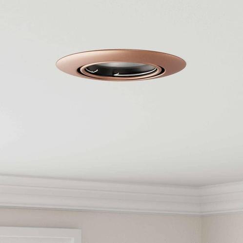 vidaXL Inbouwspots 12 stuks Rond GU10 Koper Ø90 mm Staal, Huis en Inrichting, Lampen | Overige, Nieuw, Verzenden