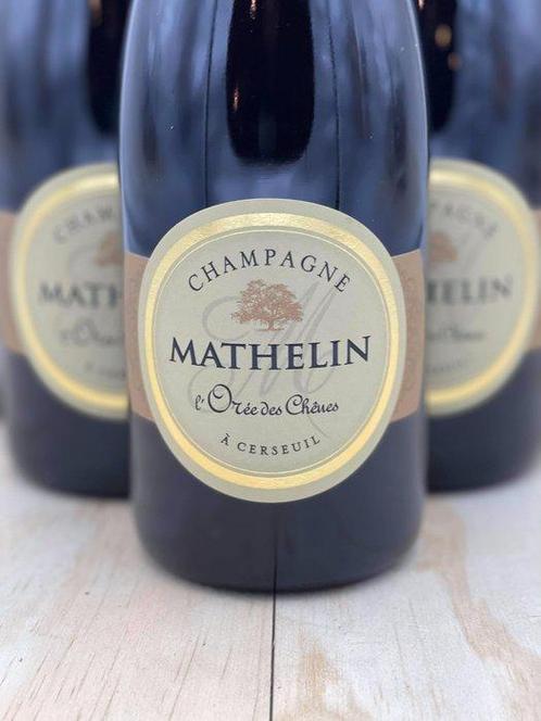 Mathelin, LOrée des Chênes - Champagne Brut - 6 Flessen, Verzamelen, Wijnen