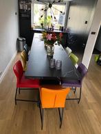 Set van 7 leren barstoelen - verschillende kleuren leer, Overige kleuren, Nieuw, Leer, Ophalen of Verzenden