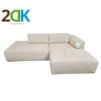 Loungebank - Sintra - Rackham beige 05, Ophalen of Verzenden, Nieuw, Rechte bank, Stof