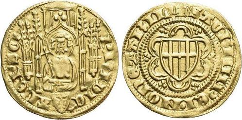 Goudgulden o Jahr 1376 Koeln-erzbistum Friedrich Iii von..., Postzegels en Munten, Munten | Europa | Niet-Euromunten, Verzenden