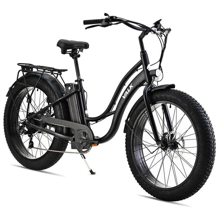 NNEMB Electric Fat Tyre Cruiser Bike, with Throttle,, Fietsen en Brommers, Elektrische fietsen, Verzenden