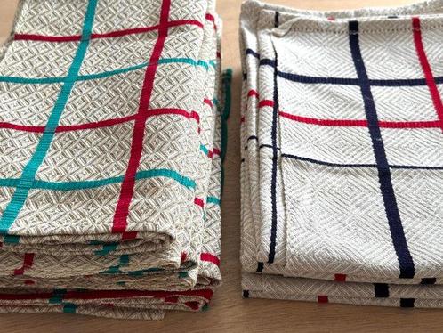 Oud huislinnen. Set van 13 keukenhanddoeken/servetten uit, Antiek en Kunst, Antiek | Kleden en Textiel