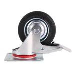 Benson Zwenkwiel - 100 mm - Met rem - Massief rubber - Ma..., Ophalen of Verzenden, Nieuw