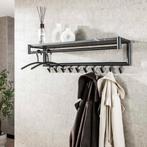 Weiss kapstok 10 haaks roede-hoedenplank -  zwart/bruin -, Huis en Inrichting, Stoelen, Ophalen of Verzenden, Nieuw, Zwart
