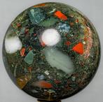 Fine Blood Stone Sphere Bol - Hoogte: 12.61 cm - Breedte: