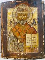 Icoon - Nikolaas de Wonderdoener - Hout, Antiek en Kunst