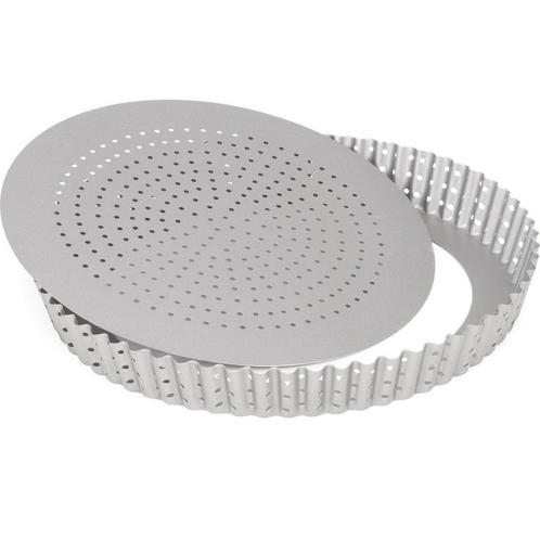 Patisse Quichevorm Geperforeerd Losse Bodem Silver-Top Ø28cm, Hobby en Vrije tijd, Taarten en Cupcakes maken, Nieuw, Verzenden
