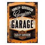 Tinnen plaatje Harley Davidson garage 30 x 40 cm - Metalen.., Hobby en Vrije tijd, Feestartikelen, Nieuw, Verzenden