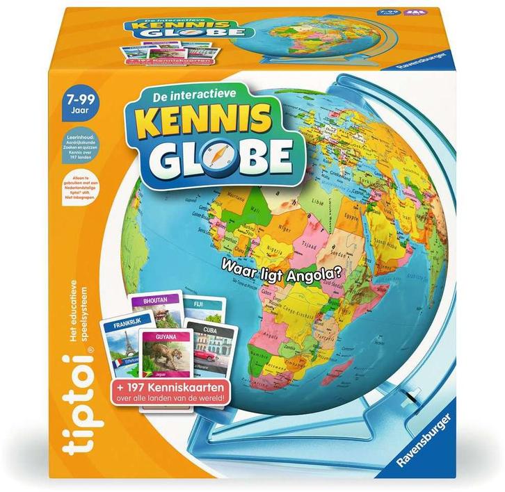 Tiptoi - De Interactieve Kennis Globe | Ravensburger -, Kinderen en Baby's, Speelgoed | Educatief en Creatief, Nieuw, Verzenden