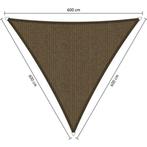 Premium schaduwdoek 6x6x6m driehoek waterdoorlatend Japa..., Nieuw