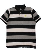 NIKE Boys Polo Shirt 12-13 Years Large Black Striped Cotton, Verzenden, Nieuw