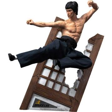 Bruce lee flying-kick resin statue 32 cm beschikbaar voor biedingen