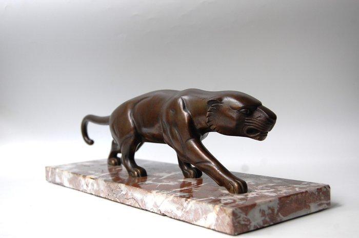 Jean - Baptiste Hugues - sculptuur, sluipende panter - Art, Antiek en Kunst, Kunst | Designobjecten