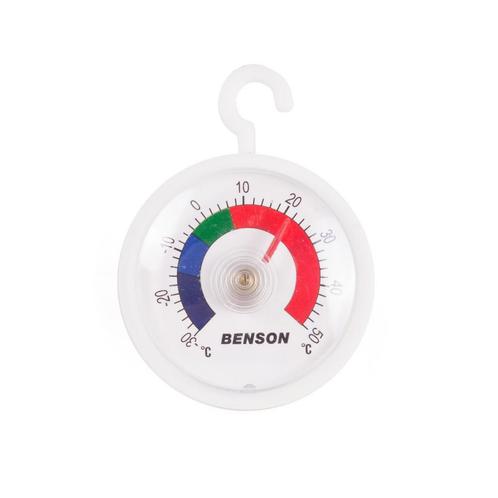 Benson Analoog koelkast- en vriezerthermometer - rond - Ø.., Audio, Tv en Foto, Weerstations en Barometers, Nieuw, Ophalen of Verzenden