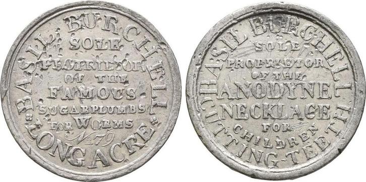 Halfpenny, Token o J, 18 Jhrh Grossbritannien:, Postzegels en Munten, Munten | Europa | Niet-Euromunten, Verzenden