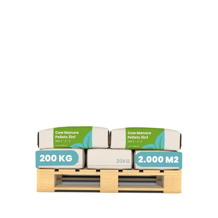 Koemestkorrels 3in1  (10x = 200 kg - voor 2000 m2), Tuin en Terras, Aarde en Mest, Koemestkorrels, Verzenden