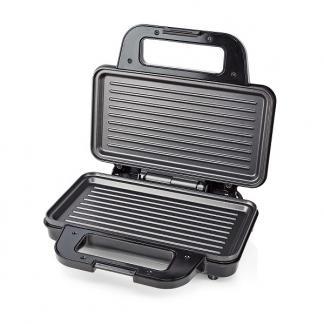 Contactgrill | Nedis | 26.8 x 14.5 centimeter, Witgoed en Apparatuur, Contactgrills, Nieuw, Verzenden