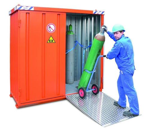 Container voor het opslaan van gas, gevaarlijke stoffen!!, Doe-het-zelf en Verbouw, Containers