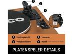 Lenco LS-430BN hout met kunstleer, Verzenden, Zo goed als nieuw