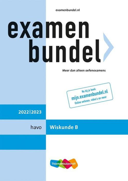 9789006639988 Examenbundel havo Wiskunde B 2022/2023, Boeken, Schoolboeken, Zo goed als nieuw, Verzenden