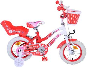 Volare Lovely Kinderfiets - Meisjes - 12 inch - Rood Wit beschikbaar voor biedingen