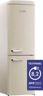 ETNA KVV793BEI- Koel- en vriescombinatie - Retro - Beige, Witgoed en Apparatuur, Koelkasten en IJskasten, Ophalen of Verzenden