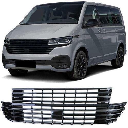 Glans Zwart Gril Embleemloos VW Transporter T6.1 CS076, Auto-onderdelen, Carrosserie en Plaatwerk, Nieuw, Volkswagen, Voor