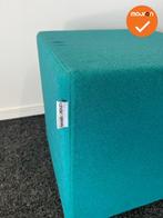 Rohde & Grahl - Poef - met wielen - 47.5x45x45cm - Turquoise, Vergader- of Presentatieruimte, Ophalen of Verzenden, Gebruikt, Stoel
