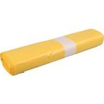 Afvalzak 58 x 100 cm T23 geel - 25 x 20 stuks, Verzenden