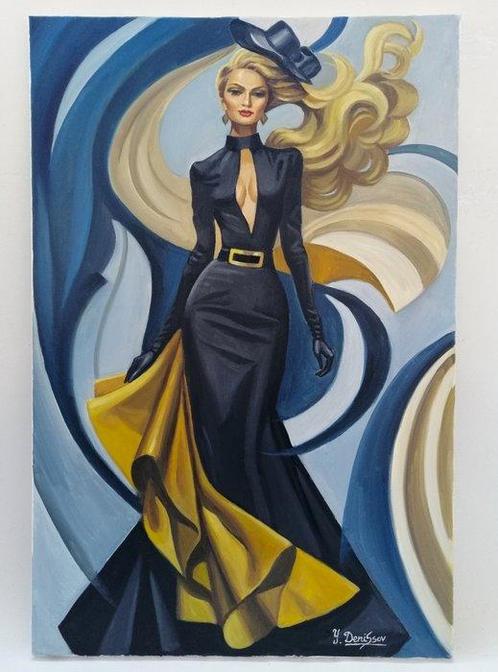 Yuri Denissov (1962) - Muse de la créativité, Antiek en Kunst, Kunst | Schilderijen | Modern