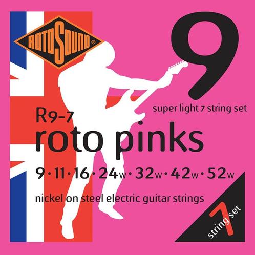 Rotosound R9-7 7-snarige elektrische gitaarsnaren .009, Muziek en Instrumenten, Instrumenten | Toebehoren, Verzenden