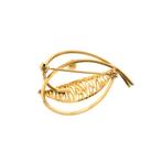 8 Krt. Vintage broche met parel (8 karaat), Sieraden, Tassen en Uiterlijk, Antieke sieraden, Ophalen of Verzenden, Goud, Met edelsteen