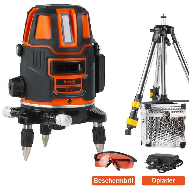 Kibani Kruislijnlaser Met Statief - Bouwlaser, Tuin en Terras, Hand-tuingereedschap, Nieuw