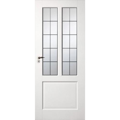 Skantrae binnendeur SKS1240 83x231,5 (Opdek linksdraaiend), Doe-het-zelf en Verbouw, Deuren en Horren, Nieuw, Glas, Hout, Binnendeur