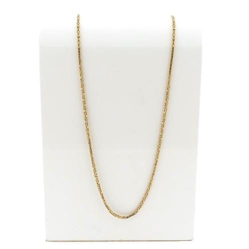 Gouden koningsschakel ketting | 64,5 cm, Sieraden, Tassen en Uiterlijk, Kettingen, Overige kleuren, Gebruikt, Goud, Ophalen of Verzenden