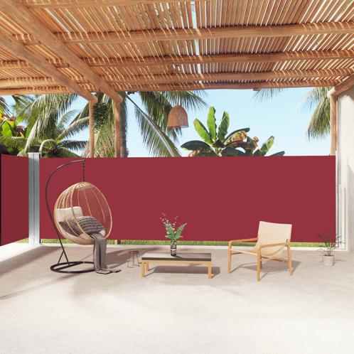vidaXL Windscherm uittrekbaar 180x1000 cm rood, Tuin en Terras, Zonneschermen, Nieuw, Verzenden
