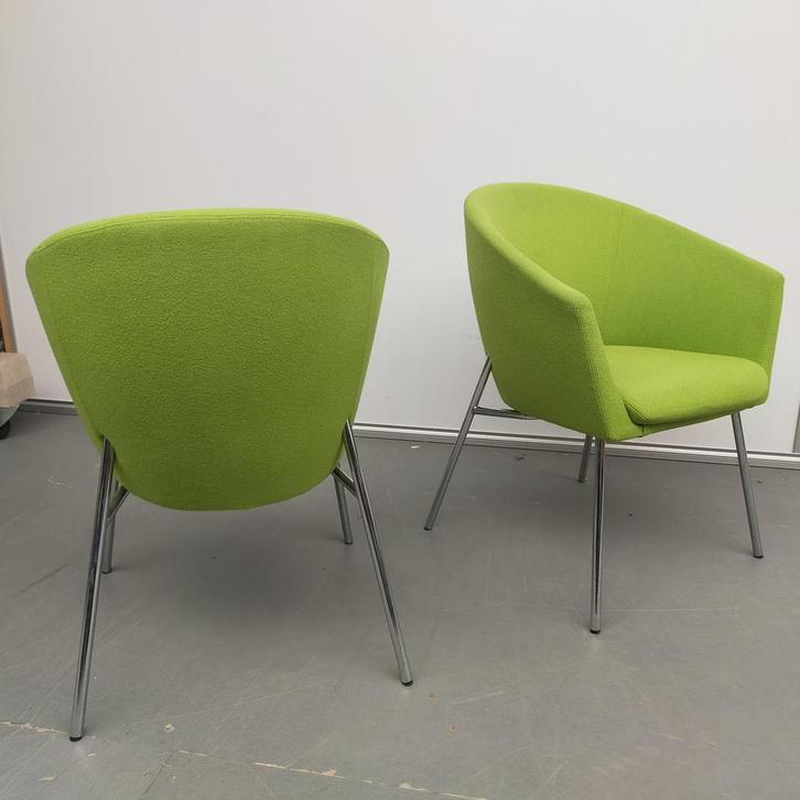 Artifort Megan design fauteuil by Rene Holten - groene stof, Huis en Inrichting, Fauteuils, Ophalen of Verzenden