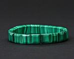 Zeldzaam Malachiet. Onbehandelde natuursteen Armband van