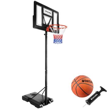 Basketbalpaal Dirk, korfhoogte 230 - 305 cm, met bal & pomp
